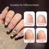 image:imageJODSONE Almond Nail Tips 224Pcs Soft Nail Gel Tips PreShaped Acrylic Fake Nails Full Cover Clear Gelly Press on Flase Nail Tips for Extension Nail Manicure Home DIY 14 SizesCoffin Nail Tips