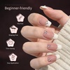 image:imageJODSONE Almond Nail Tips 224Pcs Soft Nail Gel Tips PreShaped Acrylic Fake Nails Full Cover Clear Gelly Press on Flase Nail Tips for Extension Nail Manicure Home DIY 14 SizesCoffin Nail Tips