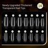 image:imageJODSONE Almond Nail Tips 224Pcs Soft Nail Gel Tips PreShaped Acrylic Fake Nails Full Cover Clear Gelly Press on Flase Nail Tips for Extension Nail Manicure Home DIY 14 SizesSquare Nail Tips