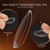 image:imageJODSONE Almond Nail Tips 224Pcs Soft Nail Gel Tips PreShaped Acrylic Fake Nails Full Cover Clear Gelly Press on Flase Nail Tips for Extension Nail Manicure Home DIY 14 SizesAlmond Nail Tips