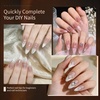 image:imageJODSONE Almond Nail Tips 224Pcs Soft Nail Gel Tips PreShaped Acrylic Fake Nails Full Cover Clear Gelly Press on Flase Nail Tips for Extension Nail Manicure Home DIY 14 SizesAlmond Nail Tips