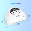 image:imageJODSONE Fast Curing U V LED Nail Dryer with 4 Timers Auto Sensor Nail Lamp GreenLight White