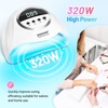 image:imageJODSONE Fast Curing U V LED Nail Dryer with 4 Timers Auto Sensor Nail Lamp GreenLight White