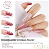 image:imageJODSONE Jelly Gel Nail Polish Set 32 Colors Sheer Pink Gel Polish Set with Base amp Top Matte Glitter Coat for Nail Art DIY Salon at HomeB02