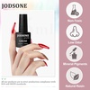 image:imageJODSONE Jelly Gel Nail Polish Set 32 Colors Sheer Pink Gel Polish Set with Base amp Top Matte Glitter Coat for Nail Art DIY Salon at HomeB02