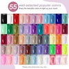 image:imageJODSONE Jelly Gel Nail Polish Set 32 Colors Sheer Pink Gel Polish Set with Base amp Top Matte Glitter Coat for Nail Art DIY Salon at HomeB17