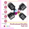 image:imageJODSONE Jelly Gel Nail Polish Set 32 Colors Sheer Pink Gel Polish Set with Base amp Top Matte Glitter Coat for Nail Art DIY Salon at HomeB26