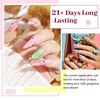 image:imageJODSONE Jelly Gel Nail Polish Set 32 Colors Sheer Pink Gel Polish Set with Base amp Top Matte Glitter Coat for Nail Art DIY Salon at HomeB26