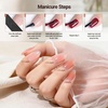 image:imageJODSONE Jelly Gel Nail Polish Set 32 Colors Sheer Pink Gel Polish Set with Base amp Top Matte Glitter Coat for Nail Art DIY Salon at HomeB30