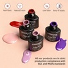 image:imageJODSONE Jelly Gel Nail Polish Set 32 Colors Sheer Pink Gel Polish Set with Base amp Top Matte Glitter Coat for Nail Art DIY Salon at HomeB32
