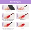 image:imageJODSONE Jelly Gel Nail Polish Set 32 Colors Sheer Pink Gel Polish Set with Base amp Top Matte Glitter Coat for Nail Art DIY Salon at HomeB33