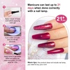 image:imageJODSONE 36Pcs Gel Nail Polish Kit with 4 Functional Adhesive Bottles Kit Soak Off Manicure Tools Gifts10Color10