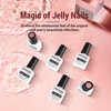 image:imageJODSONE 36Pcs Gel Nail Polish Kit with 4 Functional Adhesive Bottles Kit Soak Off Manicure Tools Gifts10ColorJelly