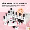 image:imageJODSONE 36Pcs Gel Nail Polish Kit with 4 Functional Adhesive Bottles Kit Soak Off Manicure Tools Gifts10Colorpink