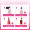 image:imageJODSONE 36Pcs Gel Nail Polish Kit with 4 Functional Adhesive Bottles Kit Soak Off Manicure Tools Gifts10Colorpink