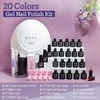 image:imageJODSONE 36Pcs Gel Nail Polish Kit with U V Light Crystal Transparent Classic Color 4 Functional Gel for All Seasons20KITSUN1G01A