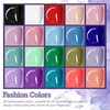 image:imageJODSONE 36Pcs Gel Nail Polish Kit with U V Light Crystal Transparent Classic Color 4 Functional Gel for All Seasons20KITSUN1G01A