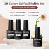 image:imageJODSONE 36Pcs Gel Nail Polish Kit with U V Light Crystal Transparent Classic Color 4 Functional Gel for All Seasons20SET01A