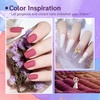 image:imageJODSONE 36Pcs Gel Nail Polish Kit with U V Light Crystal Transparent Classic Color 4 Functional Gel for All Seasons32KIT 1G 01A 107P