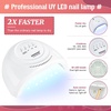 image:imageJODSONE 36Pcs Gel Nail Polish Kit with U V Light Crystal Transparent Classic Color 4 Functional Gel for All Seasons32KIT 1G 01A