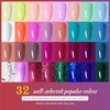 image:imageJODSONE 36Pcs Gel Nail Polish Kit with U V Light Crystal Transparent Classic Color 4 Functional Gel for All Seasonsgel color 05