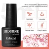 image:imageJODSONE 36Pcs Gel Nail Polish Kit with U V Light Crystal Transparent Classic Color 4 Functional Gel for All Seasonsrainbow candy a01