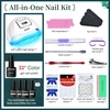 image:imageJODSONE 36Pcs Gel Nail Polish Kit with U V Light Crystal Transparent Classic Color 4 Functional Gel for All Seasonswith glitter color series