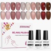 image:imageJODSONE 36Pcs Gel Nail Polish Kit with 4 Functional Adhesive Bottles Kit Soak Off Manicure Tools Gifts10ColorJelly