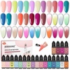 image:imageJODSONE Airbrush Gel Nail Polish Set 20 Colors No Dilution Fine Mist Nail for Ombre French Nail Art Design Nail Airbrush Paint Gel Nail Polish Ideal for Home Salon Use20ColorAirbrush5