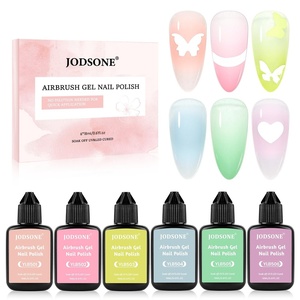 image:imageJODSONE 20 Colors Airbrush Gel Nail Polish Set for Nail Gradients No Dilution Gel Nail Polish DIY Various Patterns Nail Art Design Salon Kit Girls Holiday Gifts6ColorAirbrush5