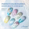 image:imageJODSONE Blooming Wave Nail Gel 165ML for Ocean Wave and Lace Nail ArtBlooming Liquid Applied Over Uncured Base GelDeep Berry RedB1507B1501