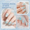 image:imageJODSONE Blooming Wave Nail Gel 165ML for Ocean Wave and Lace Nail ArtBlooming Liquid Applied Over Uncured Base GelDeep Berry RedB1507B1506