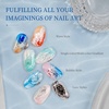 image:imageJODSONE Blooming Wave Nail Gel 165ML for Ocean Wave and Lace Nail ArtBlooming Liquid Applied Over Uncured Base GelDeep Berry RedB1507B1507