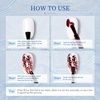 image:imageJODSONE Blooming Wave Nail Gel 165ML for Ocean Wave and Lace Nail ArtBlooming Liquid Applied Over Uncured Base GelDeep Berry RedB1507B1507