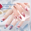 image:imageJODSONE Blooming Wave Nail Gel 165ML for Ocean Wave and Lace Nail ArtBlooming Liquid Applied Over Uncured Base GelDeep Berry RedB1507B1507