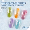 image:imageJODSONE Blooming Wave Nail Gel 165ML for Ocean Wave and Lace Nail ArtBlooming Liquid Applied Over Uncured Base GelDeep Berry RedB1507B1511