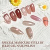 image:imageJODSONE 10 Colors Builder Nail Gel Polish Set with Base Coat and Top Coat No Wiping for Nails Strengthener Hard Nail Extension Gel LED Nail Lamp Cured20colorJellyset