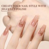 image:imageJODSONE 10 Colors Builder Nail Gel Polish Set with Base Coat and Top Coat No Wiping for Nails Strengthener Hard Nail Extension Gel LED Nail Lamp Cured20colorJellyset