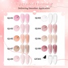 image:imageJODSONE 10 Colors Builder Nail Gel Polish Set with Base Coat and Top Coat No Wiping for Nails Strengthener Hard Nail Extension Gel LED Nail Lamp Cured10COLORBuilder GelGJ