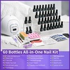 image:imageJODSONE 10 Colors Builder Nail Gel Polish Set with Base Coat and Top Coat No Wiping for Nails Strengthener Hard Nail Extension Gel LED Nail Lamp Cured60KITM5M