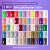 image:imageJODSONE 10 Colors Builder Nail Gel Polish Set with Base Coat and Top Coat No Wiping for Nails Strengthener Hard Nail Extension Gel LED Nail Lamp Cured60KITM5M