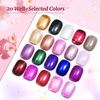 image:imageJODSONE 10 Colors Builder Nail Gel Polish Set with Base Coat and Top Coat No Wiping for Nails Strengthener Hard Nail Extension Gel LED Nail Lamp Cured20color set 10