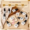 image:imageJODSONE 10 Colors Builder Nail Gel Polish Set with Base Coat and Top Coat No Wiping for Nails Strengthener Hard Nail Extension Gel LED Nail Lamp Cured10COLORBuilder GelBG