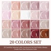 image:imageJODSONE 10 Colors Builder Nail Gel Polish Set with Base Coat and Top Coat No Wiping for Nails Strengthener Hard Nail Extension Gel LED Nail Lamp Cured20colorJellyset