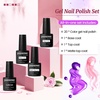image:imageJODSONE 10 Colors Builder Nail Gel Polish Set with Base Coat and Top Coat No Wiping for Nails Strengthener Hard Nail Extension Gel LED Nail Lamp Cured20color set 10
