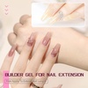 image:imageJODSONE 10 Colors Builder Nail Gel Polish Set with Base Coat and Top Coat No Wiping for Nails Strengthener Hard Nail Extension Gel LED Nail Lamp Cured20colorBGset