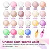 image:imageJODSONE 10 Colors Builder Nail Gel Polish Set with Base Coat and Top Coat No Wiping for Nails Strengthener Hard Nail Extension Gel LED Nail Lamp Cured20colorBGkit