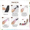 image:imageJODSONE 100PCS Soft Nail Sponges Tool with 1PCS Grabbing Pen Professional Accessories Manicure Salon Supplies for Nail Art Gradient Designs Blush Nail Art9ColorPPG3