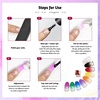 image:imageJODSONE 100PCS Soft Nail Sponges Tool with 1PCS Grabbing Pen Professional Accessories Manicure Salon Supplies for Nail Art Gradient Designs Blush Nail Art9ColorPPG1