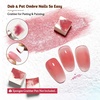 image:imageJODSONE 100PCS Soft Nail Sponges Tool with 1PCS Grabbing Pen Professional Accessories Manicure Salon Supplies for Nail Art Gradient Designs Blush Nail Art9ColorPPG3